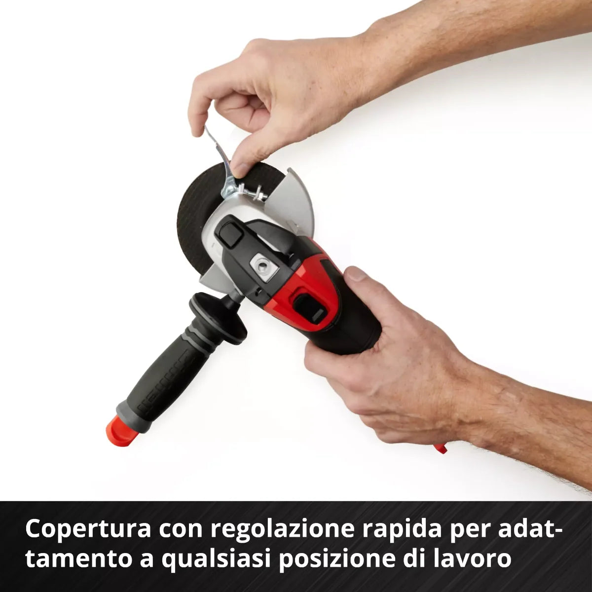Einhell TE-AG 18/115 Li Solo - Smerigliatrice angolare a batteria, solo corpo