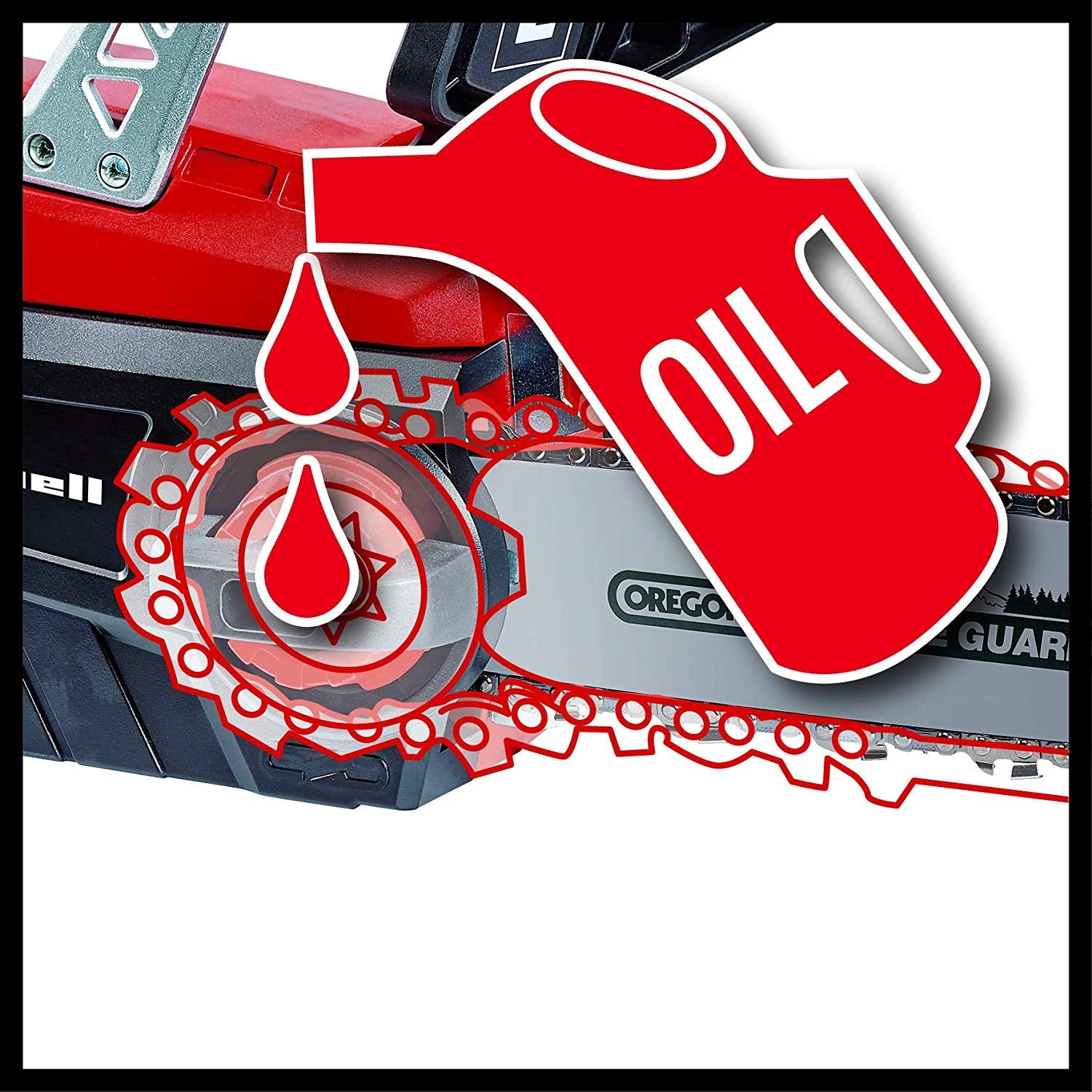 Elettrosega a batteria Einhell GE-LC 18 Li kit Sega elettrica motosega