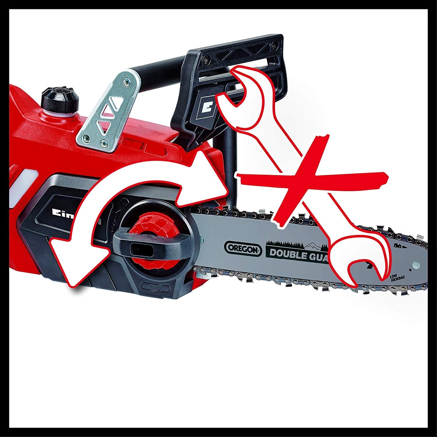 Elettrosega a batteria Einhell GE-LC 18 Li kit Sega elettrica motosega