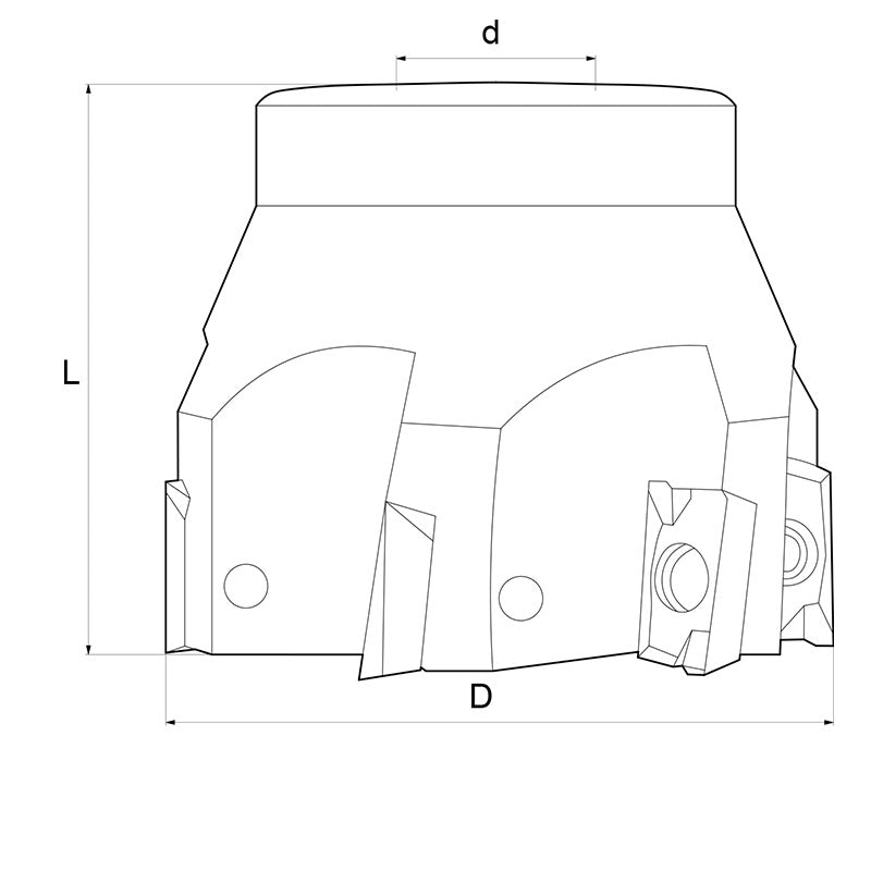 Fervi F302/040 - Fresa a inserto