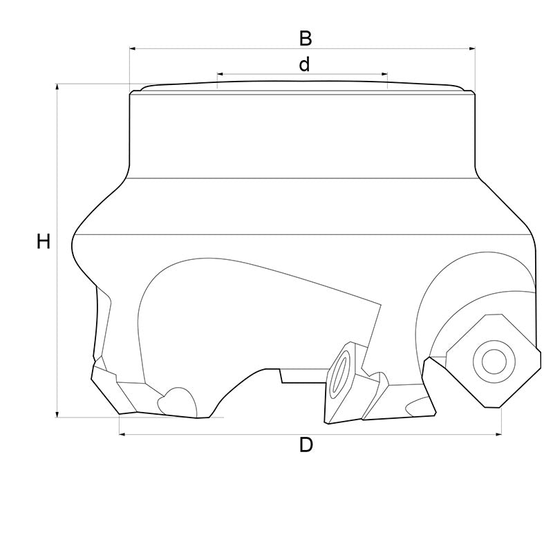 Fervi F303/063 - Fresa a inserto
