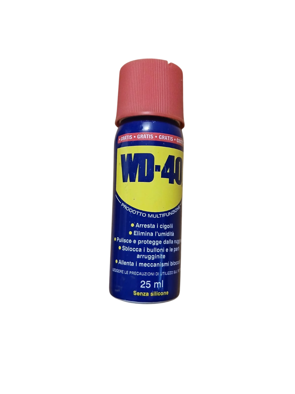 WD40 bomboletta spray lubrificante da 25ML professionale senza silicone