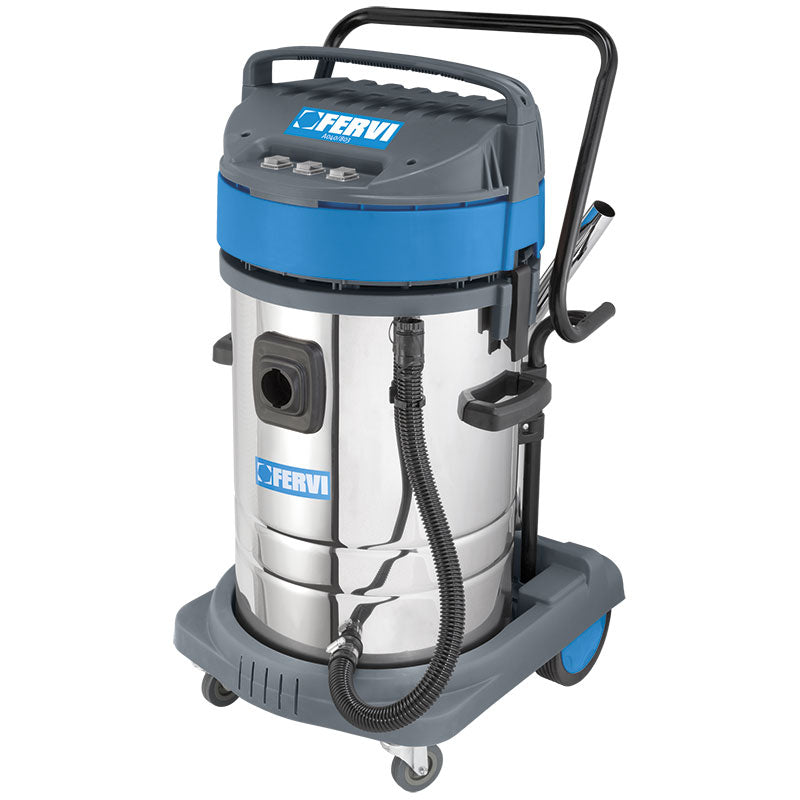 Fervi A040/803 - Aspirapolvere aspiraliquidi 80l 3 motori