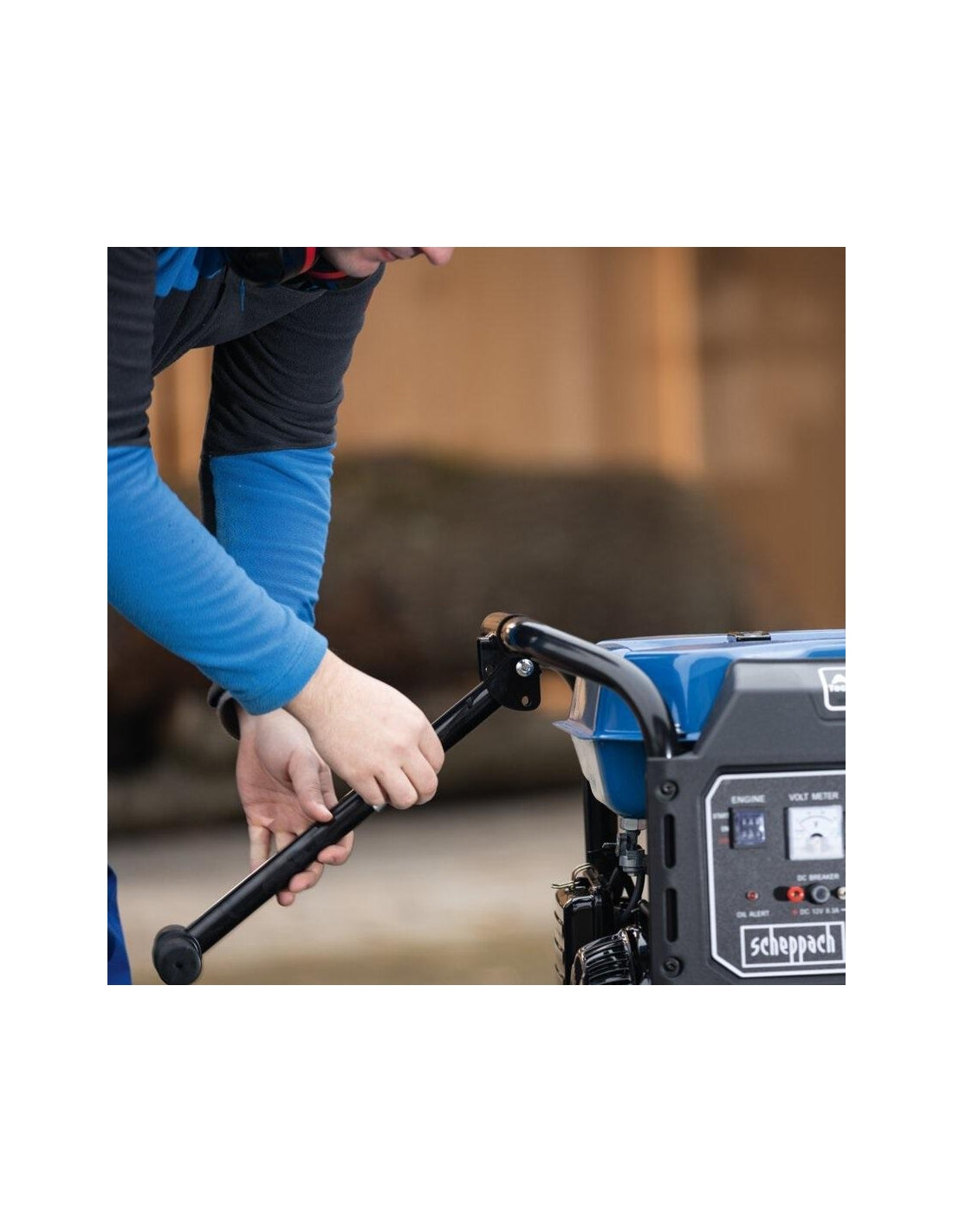 Scheppach SG7100X - Generatore di corrente 4 tempi 12,2hp 5,5 KW accensione elettrica