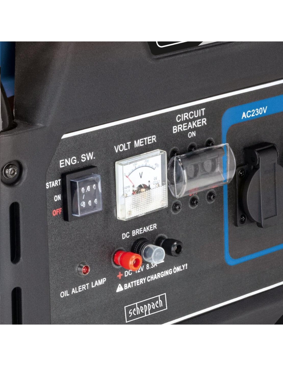 Scheppach SG7100X - Generatore di corrente 4 tempi 12,2hp 5,5 KW accensione elettrica