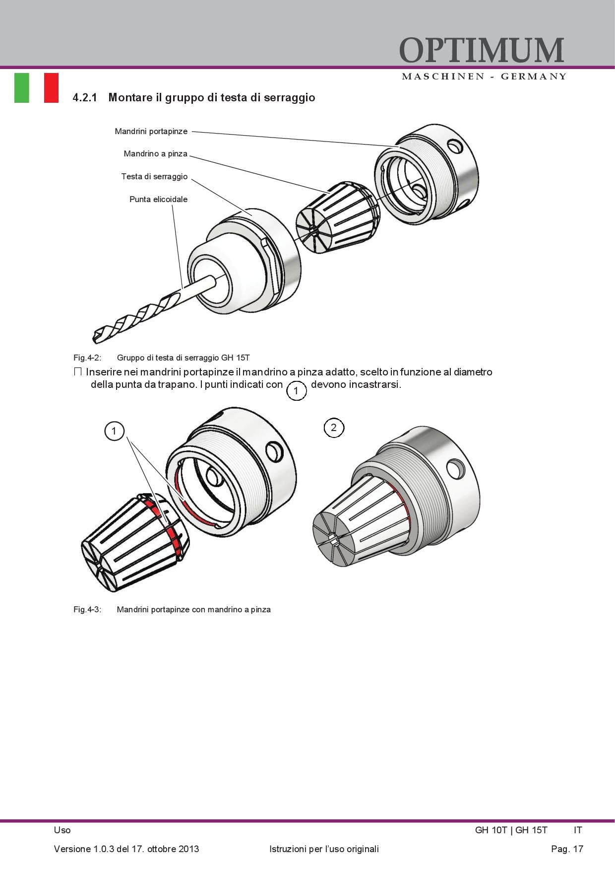 Optimum GH15 T - Affilatrice per punte elicoidali da 3 a 30mm