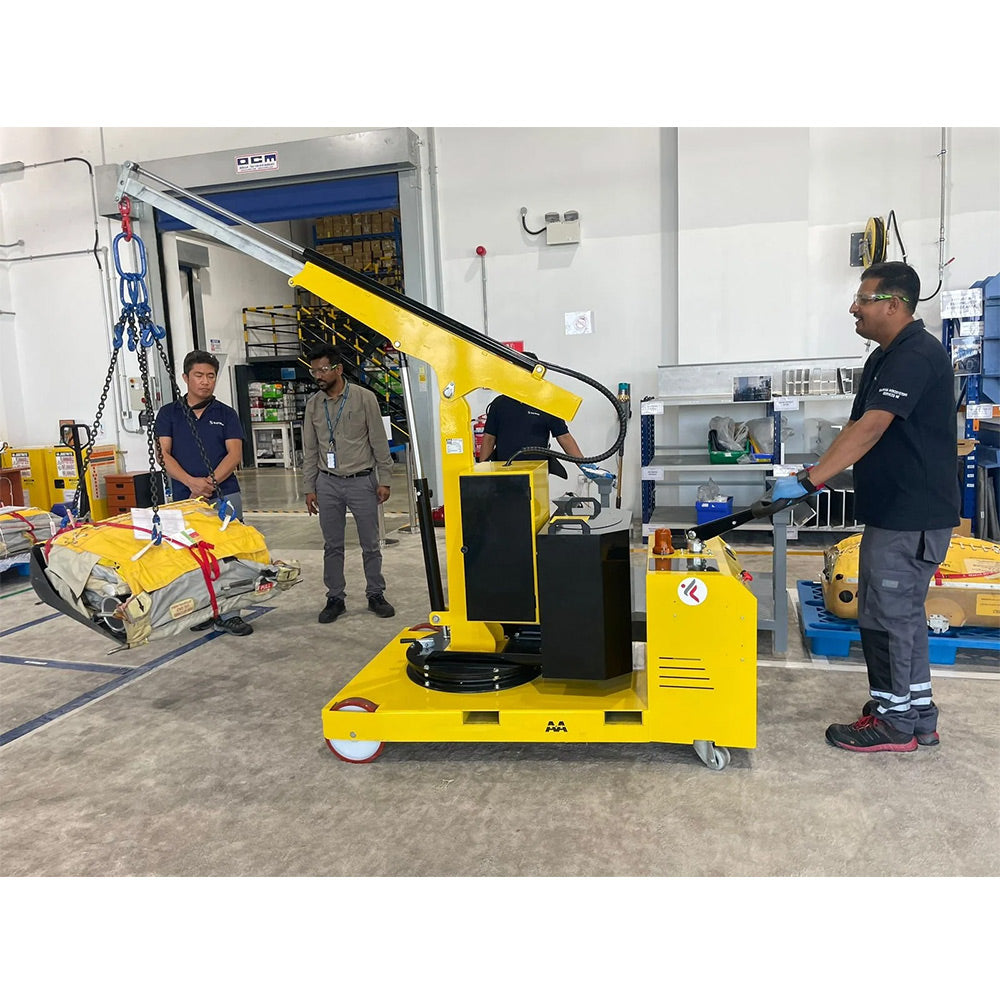 AxA FLEX G500SBL CON LEVE - Gru girevole a trazione elettrica con singolo sfilo e portata 500KG