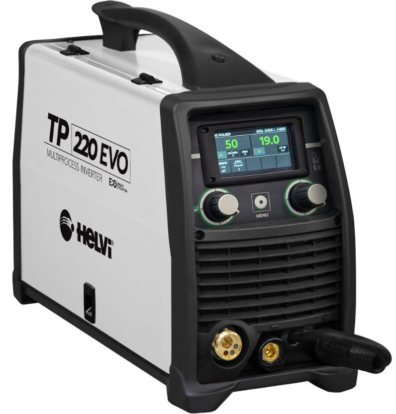 Helvi TP 220 EVO Saldatrice multiprocesso mig - mma - tig , 200Ah - 220V , SOLO CORPO SALDATRICE