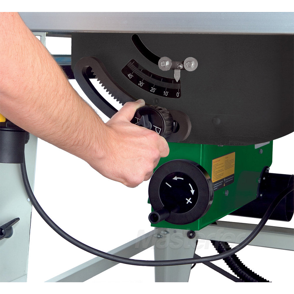 Holzstar TKS 316 PRO 230V - Banco sega circolare POMOLO DI REGOLAZIONE