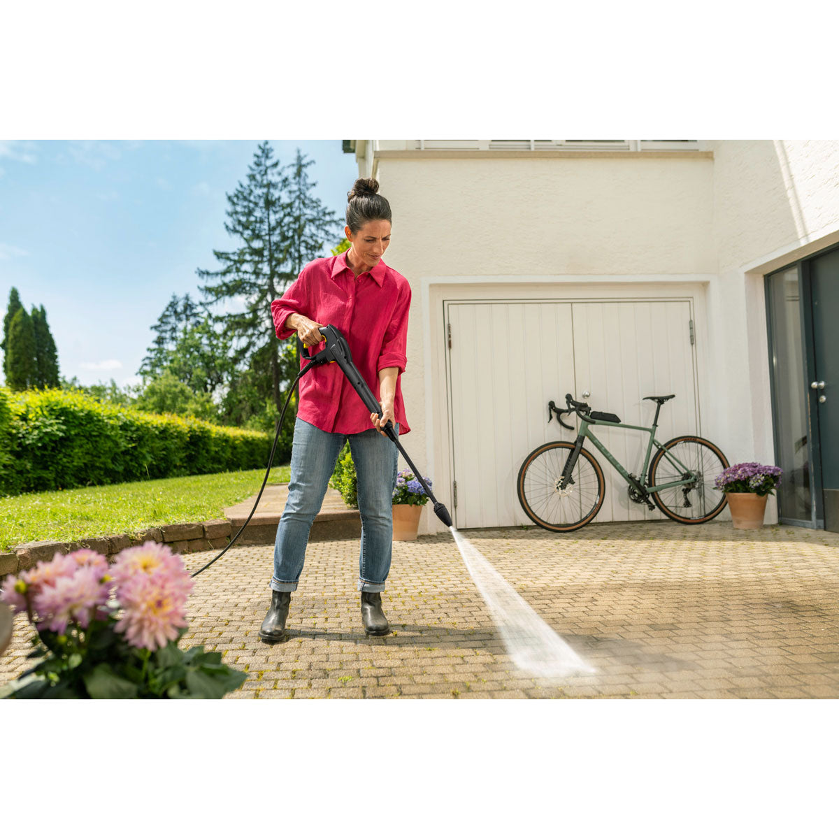 Karcher K 4 Black Home - Idropulitrice con doppia lancia, patio e detergente