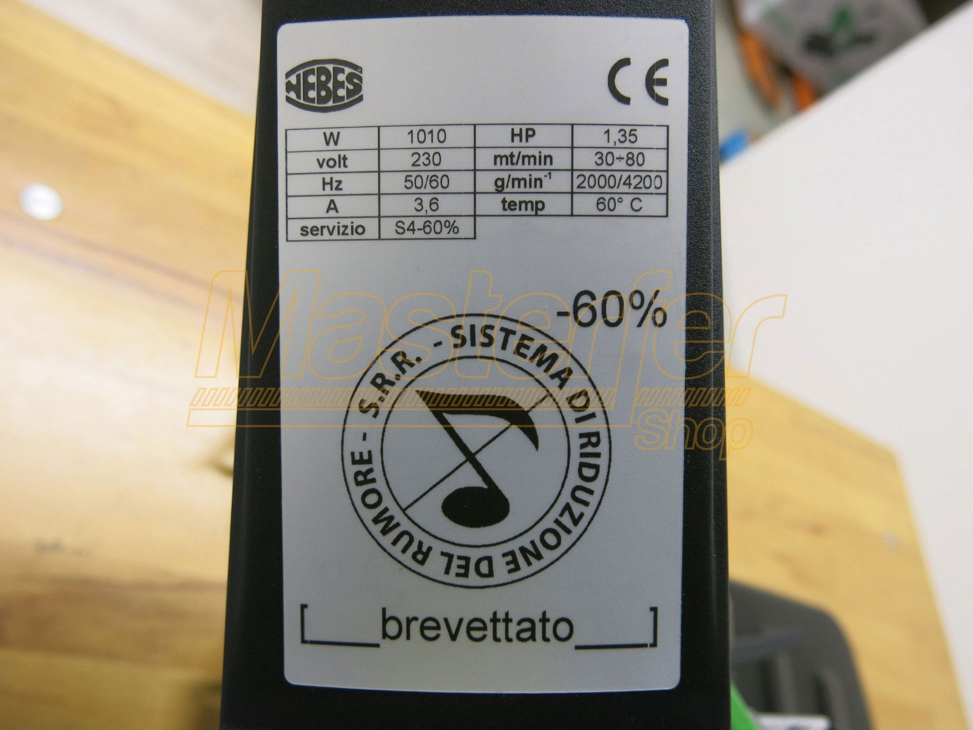 Segatrice a nastro Nebes TM125 specifiche motore