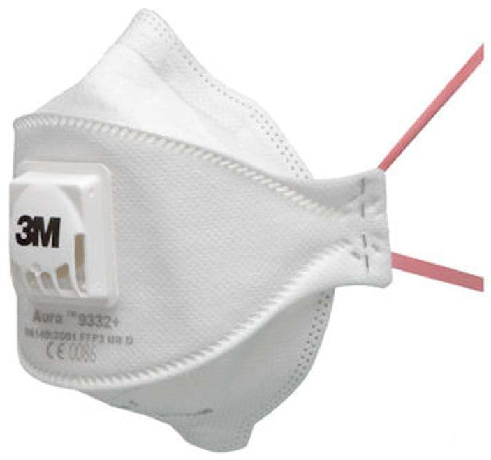Mascherina maschera antipolvere respiratore 3M Aura Confort 9332+ FPP3