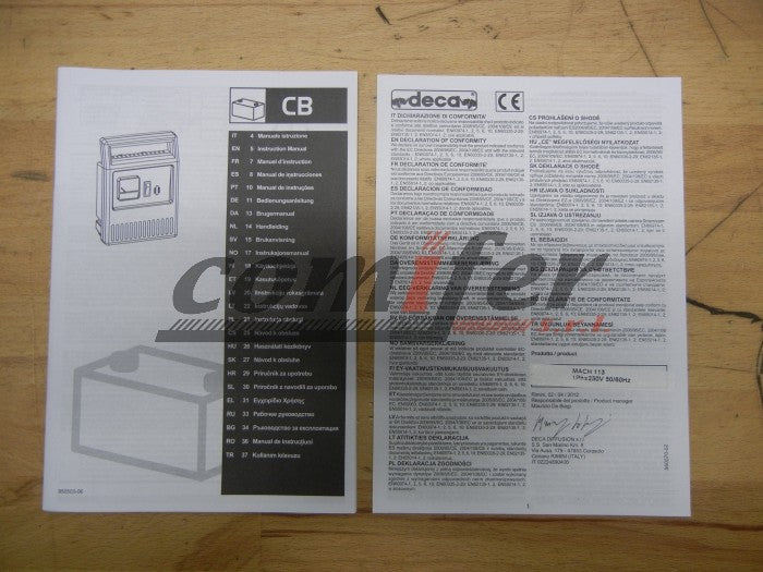 Caricabatterie elettromeccanico 12V Deca MACH 113 (carica 3 A)