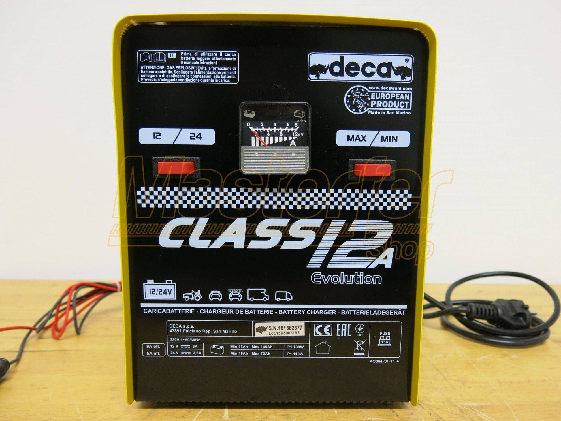Caricabatterie elettromeccanico 12-24V Deca CLASS 12A (carica 9 A)