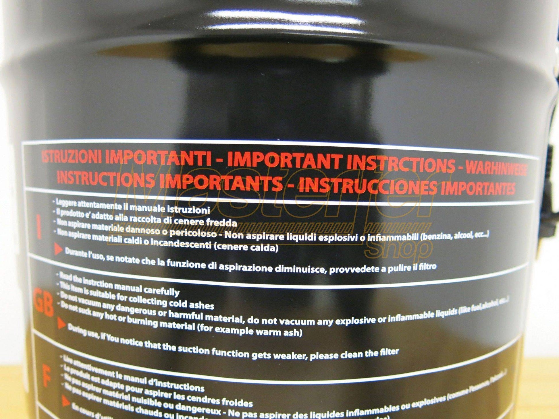 Aspiracenere Ribitech CENERILL - 1000 watt - 18 litri