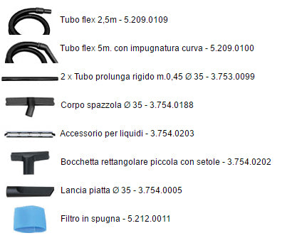 Aspiratore piscine solidi e liquidi 1600W 35l - Lavor Swimmy