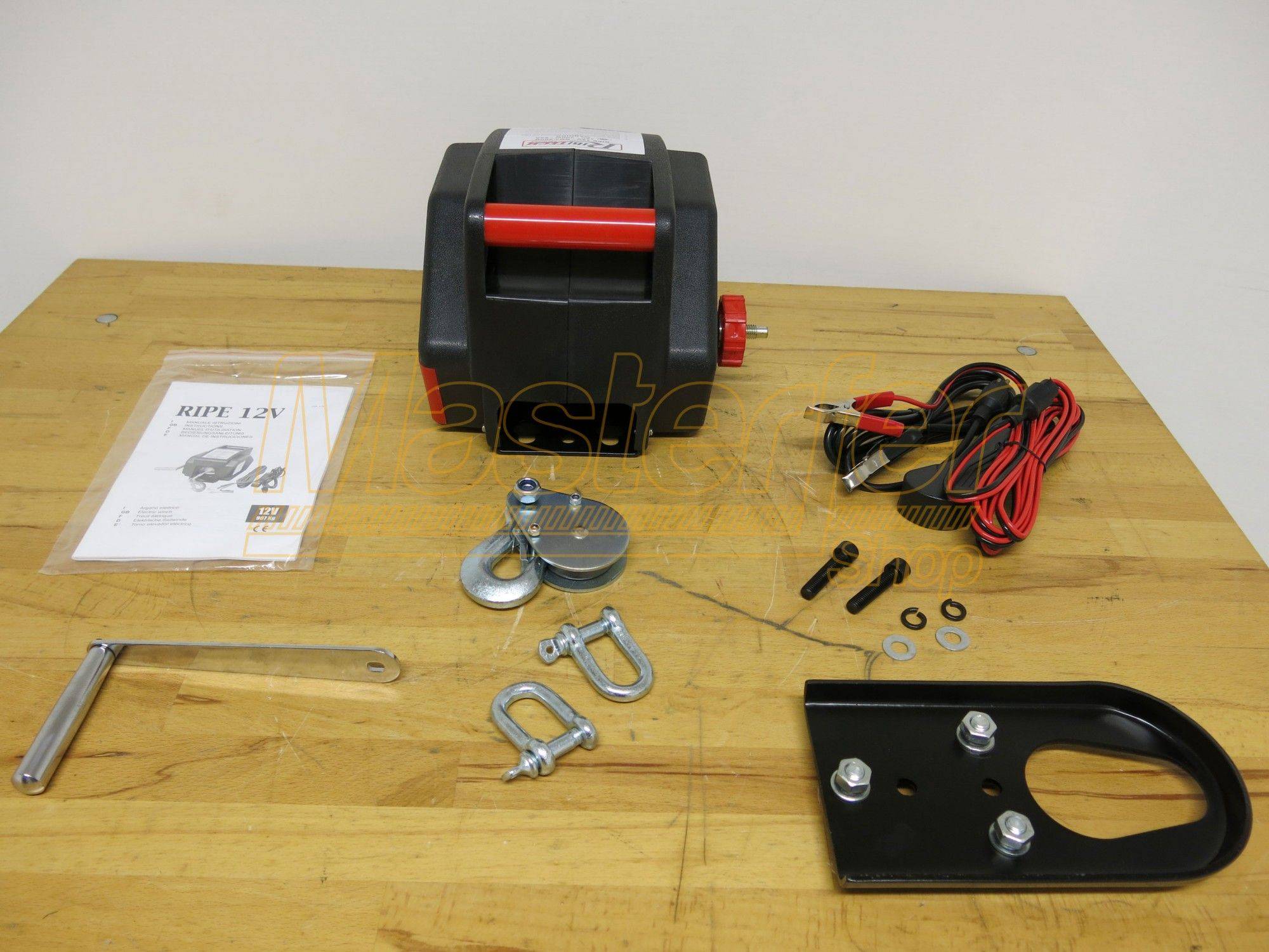 Verricello 12V telecomandato Ribitech PE12V - accessori 