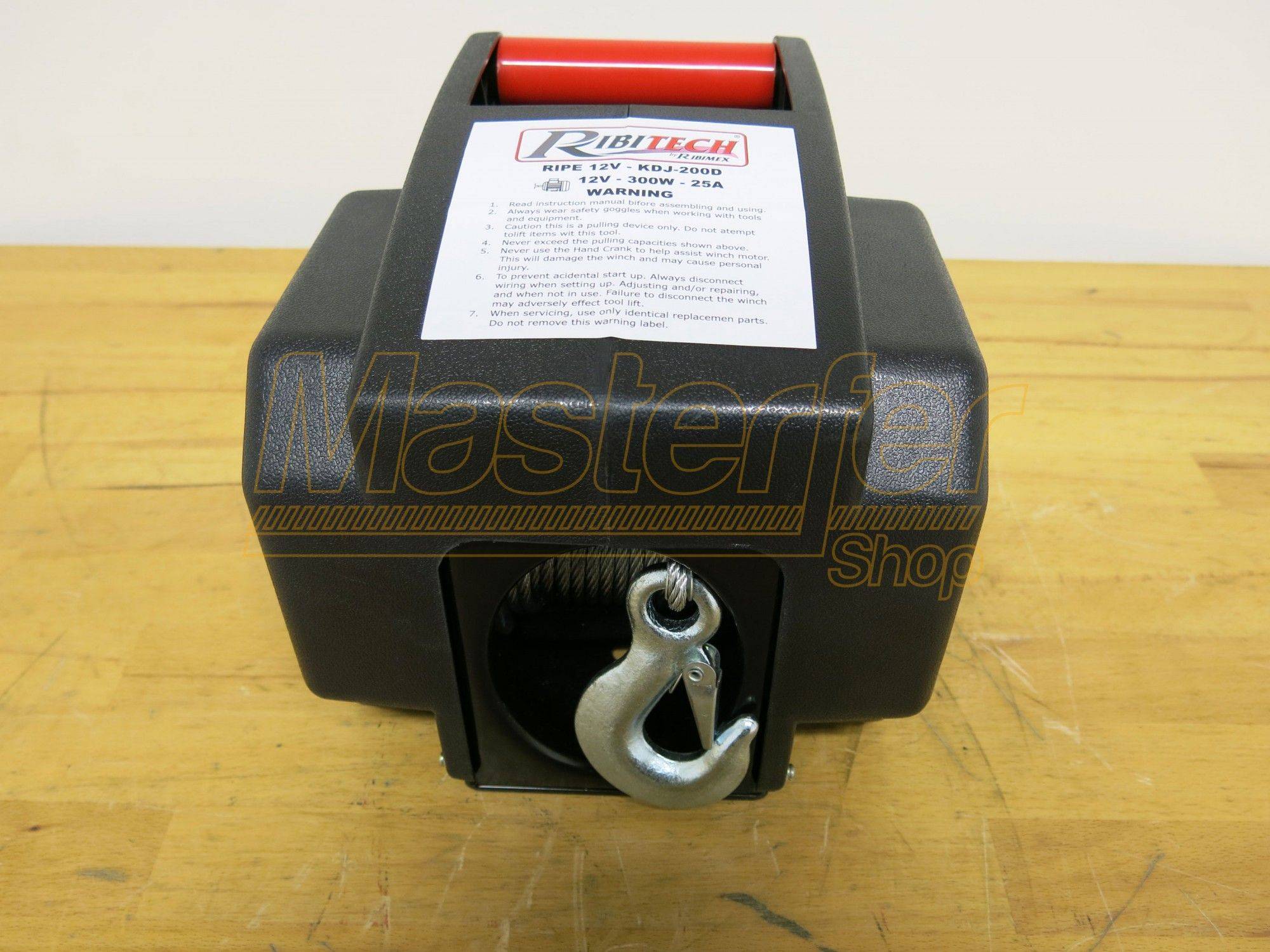 Verricello 12V telecomandato Ribitech PE12V - ideale per auto e barca