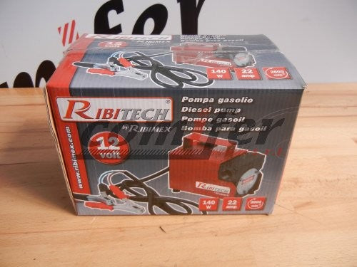 Pompa travaso gasolio autoadescante 12V Ribitech PRPG12V - senza tubi