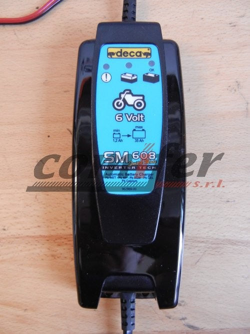 Caricabatterie mantenitore automatico inverter 6V Deca SM 608