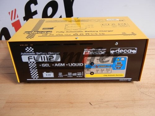 Caricabatterie mantenitore auto moto camion furgoni elettronico automatico 6-12V Deca FL 1112 
