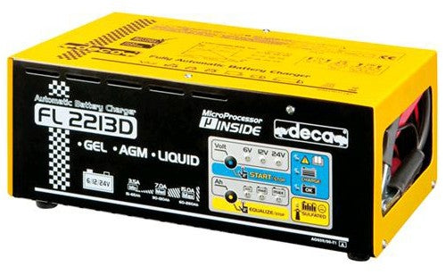 Caricabatterie mantenitore elettronico 6-12-24V Deca FL 2213D