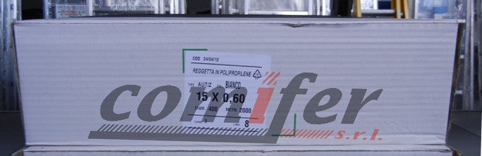 Reggia in polipropilene 15x0,6 Bianca