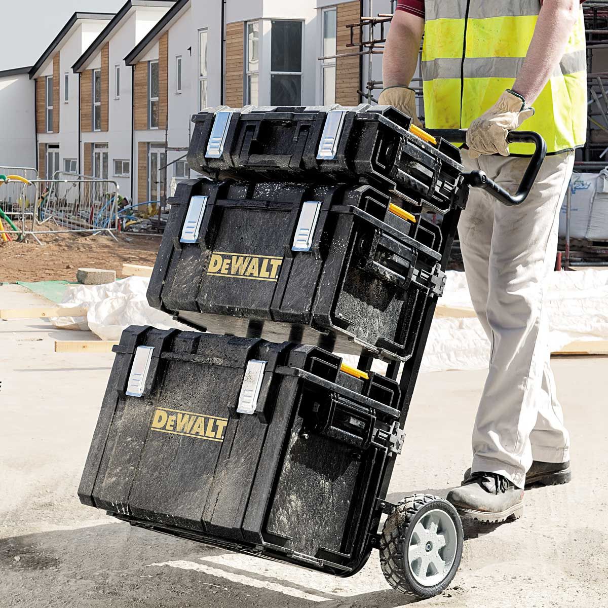 CARRELLO TROLLEY PORTAUTENSILI CASSETTA ATTREZZI COMPLETO DEWALT TOUGH SYSTEM