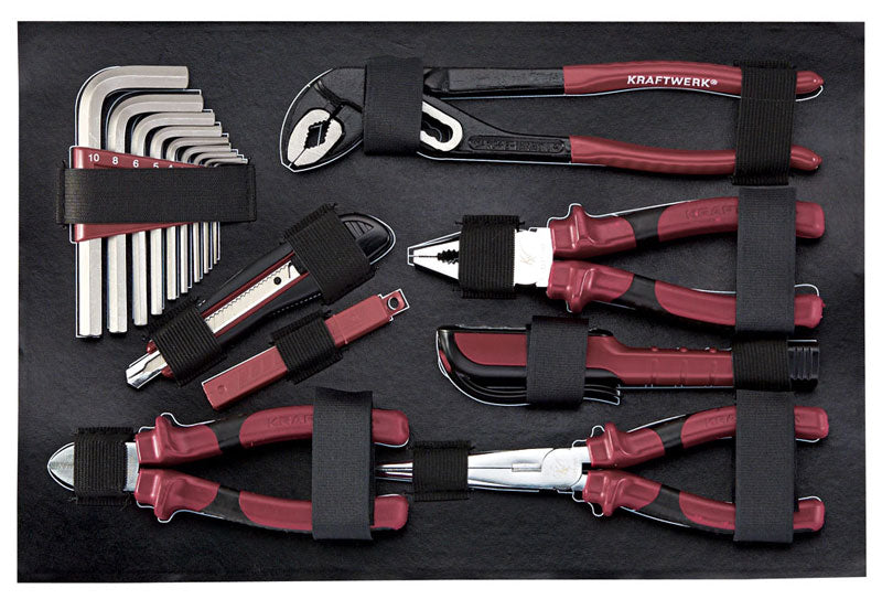 VALIGETTA CASSETTA PORTA ATTREZZI COMPATTA KRAFTWERK ALUPRO 3944 (123 PZ)