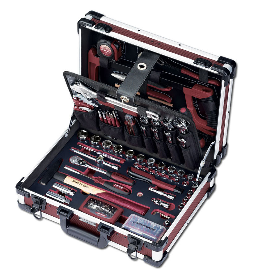 VALIGETTA CASSETTA ATTREZZI PORTAUTENSILI KRAFTWERK ALUPRO 3946 (151 PZ) COMPLETA