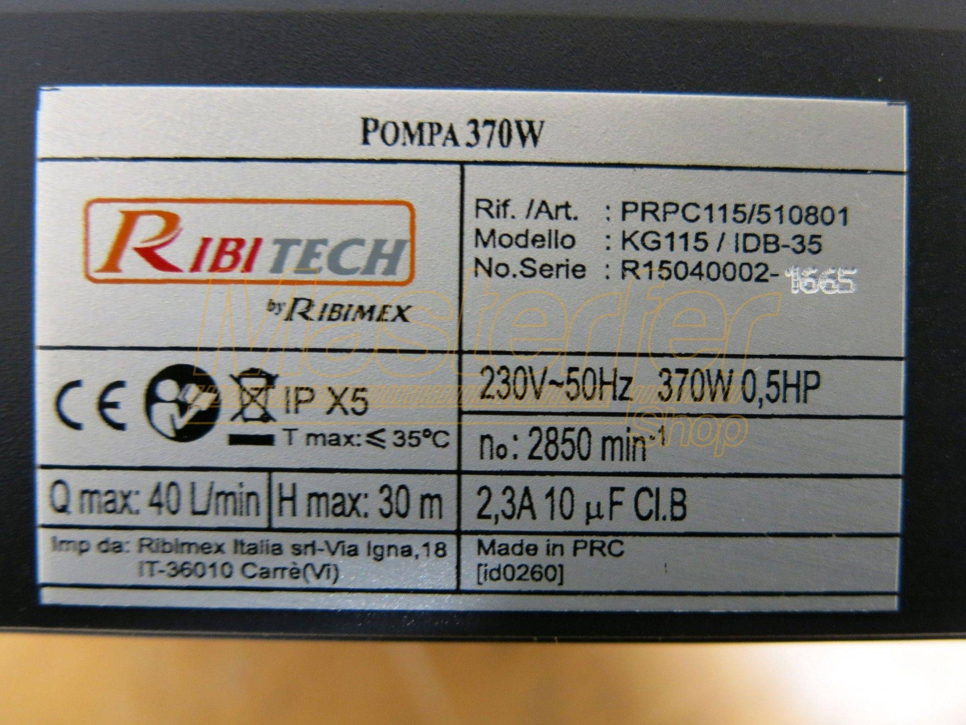 Pompa travaso gasolio Ribitech PRKG115A - con KIT PRO pronta all'uso