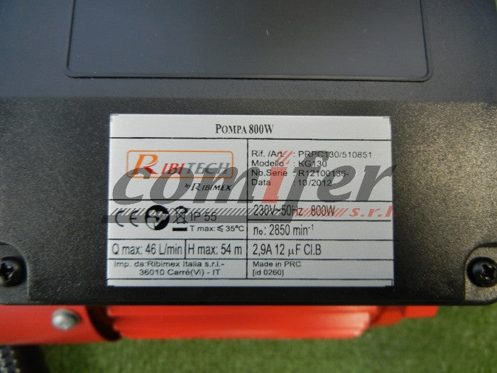 Pompa travaso gasolio semi-autoadescante Ribitech PRKG130 - con KIT PRO pronta all'uso