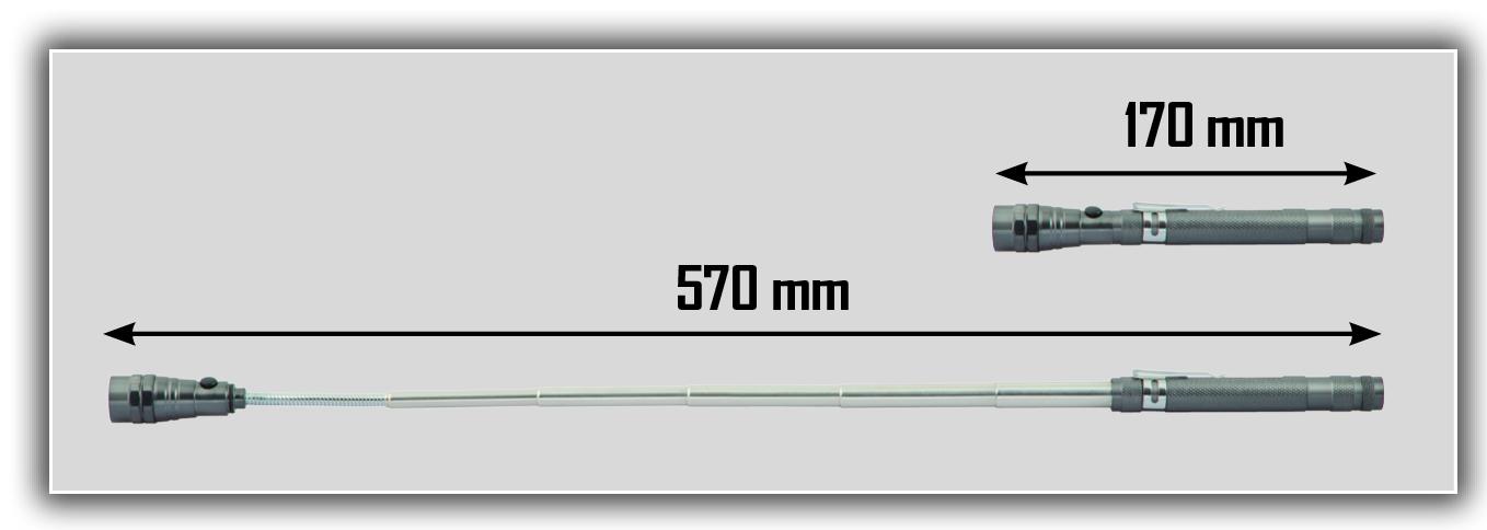 TORCIA TELESCOPICA MAGNETICA RIBITECH PRTORZFLEX/B