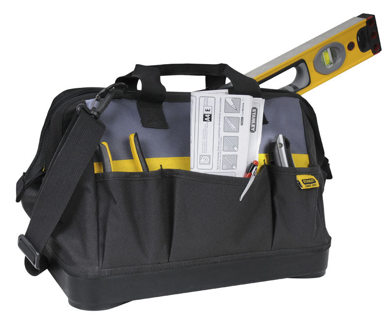 Stanley 1-96-183, borsa porta attrezzi 16" in tessuto con fondo rigido