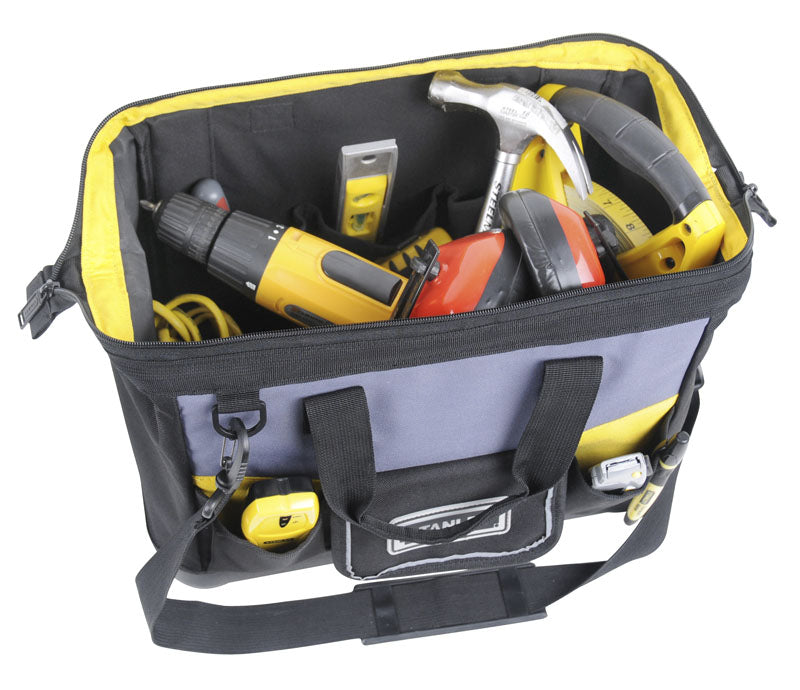 Stanley 1-96-183, borsa porta attrezzi 16" in tessuto con fondo rigido