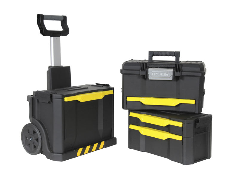Stanley 1-79-206, trolley cassettiera modulare Rolling Workshop 3 in 1