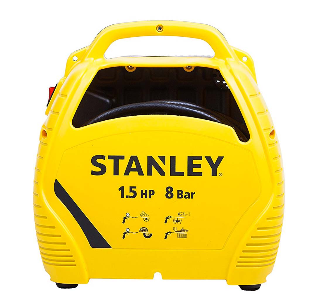 Compressore Stanley portatile AIR KIT senza serbatoio, con accessori - 1,5 HP 8 bar 