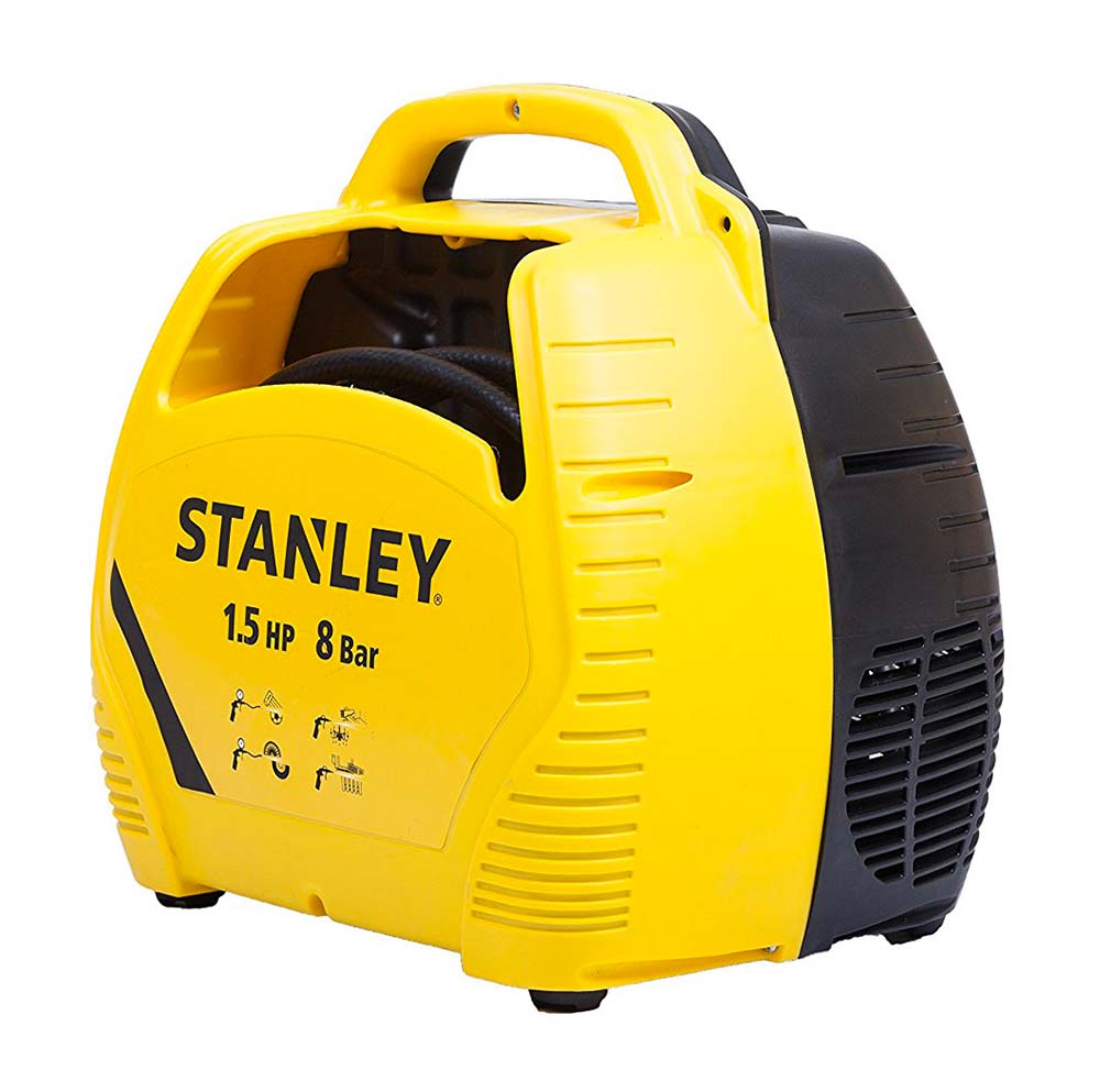 Compressore Stanley portatile AIR KIT senza serbatoio, con accessori - 1,5 HP 8 bar 