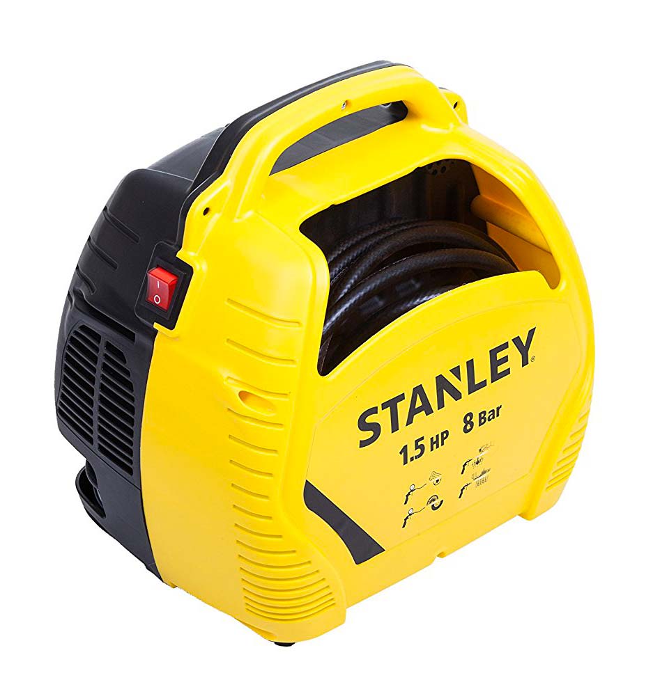 Compressore Stanley portatile AIR KIT senza serbatoio, con accessori - 1,5 HP 8 bar 