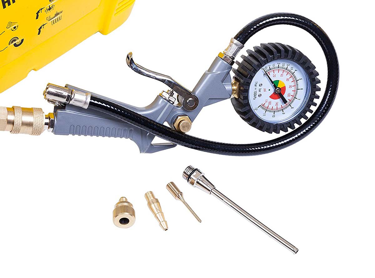 Compressore Stanley portatile AIR KIT senza serbatoio, con accessori - 1,5 HP 8 bar 