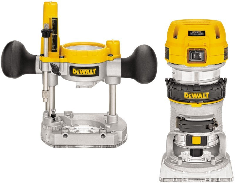 Dewalt D26204K - Elettrofresatrice fresatrice per legno con base fissa e ad affondamento