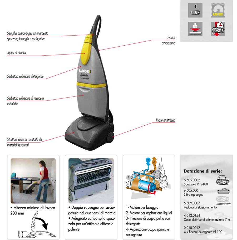 Lavasciuga Lavor PRO Sprinter - lavapavimenti professionale