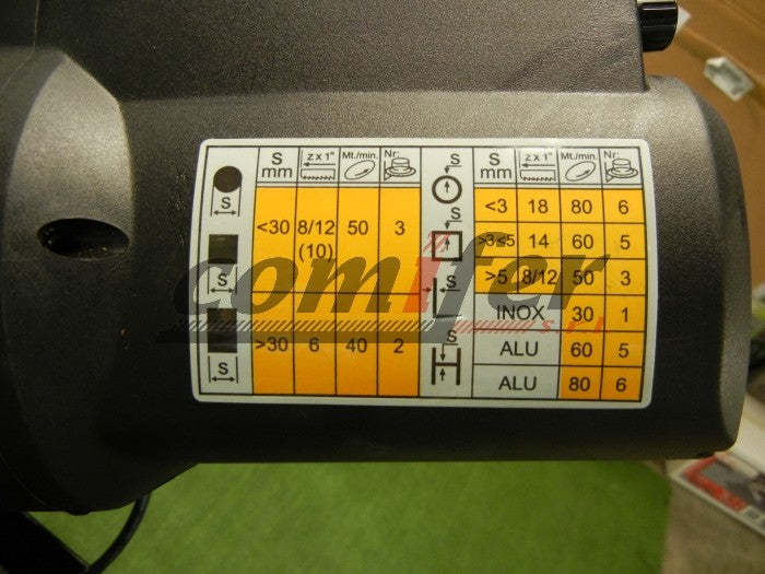 Segatrice a nastro Nebes TM195 - Inverter monofase