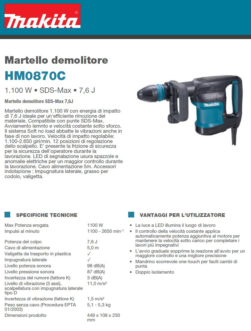 HM0870C SDS-Max 7,6J 
