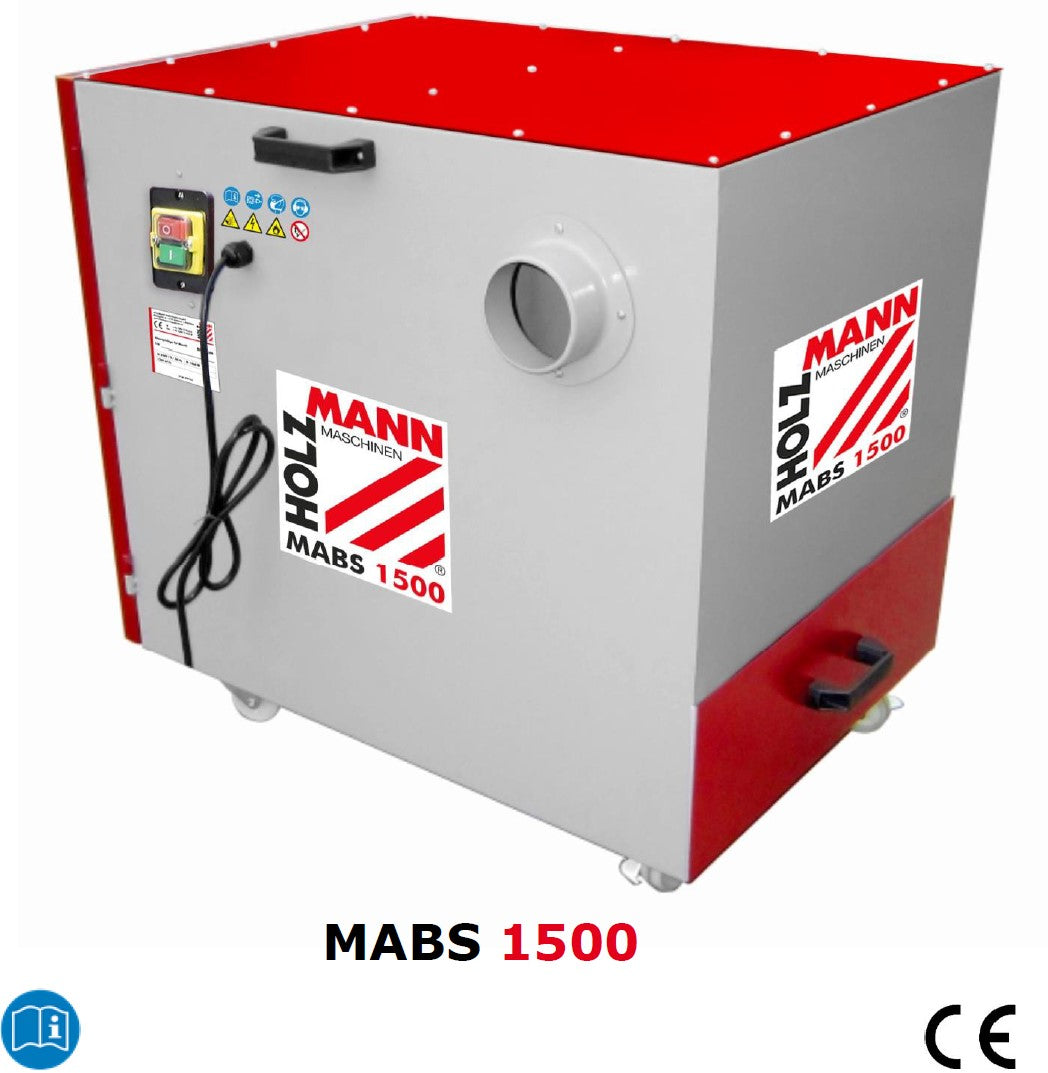 HOLZMANN mabs1500 230V Aspiratore polvere metalli trucioli metallici