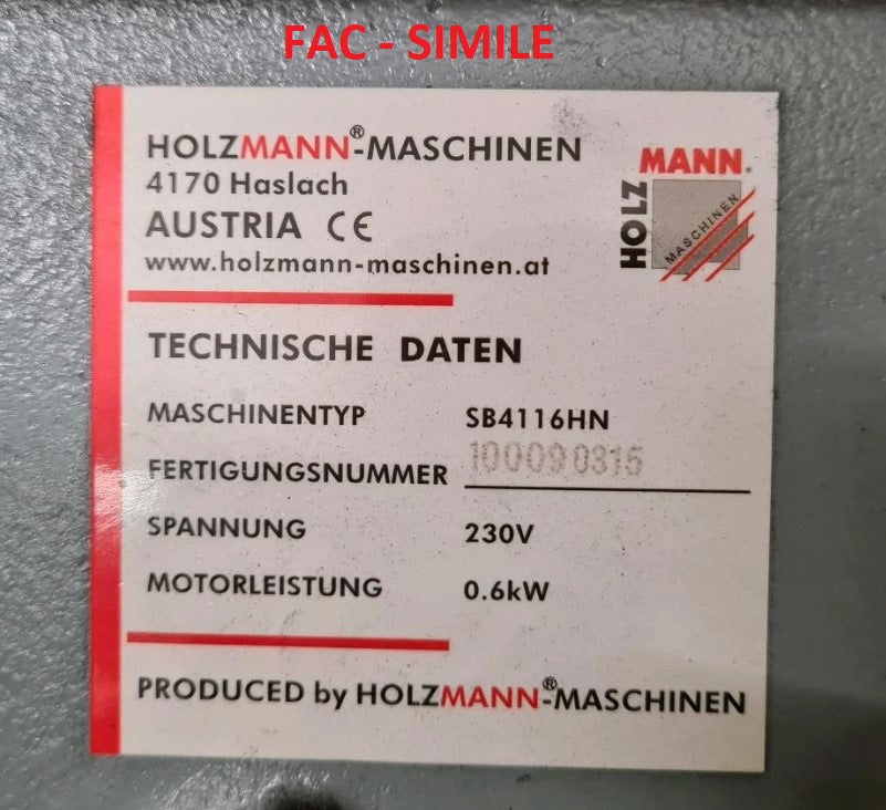 Holzmann SB4116HN - Trapano a colonna da pavimento 230V