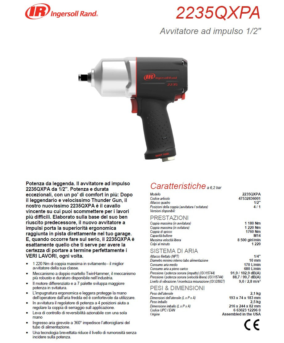 Inghersol 2235QXPA Avvitatore ad impulsi