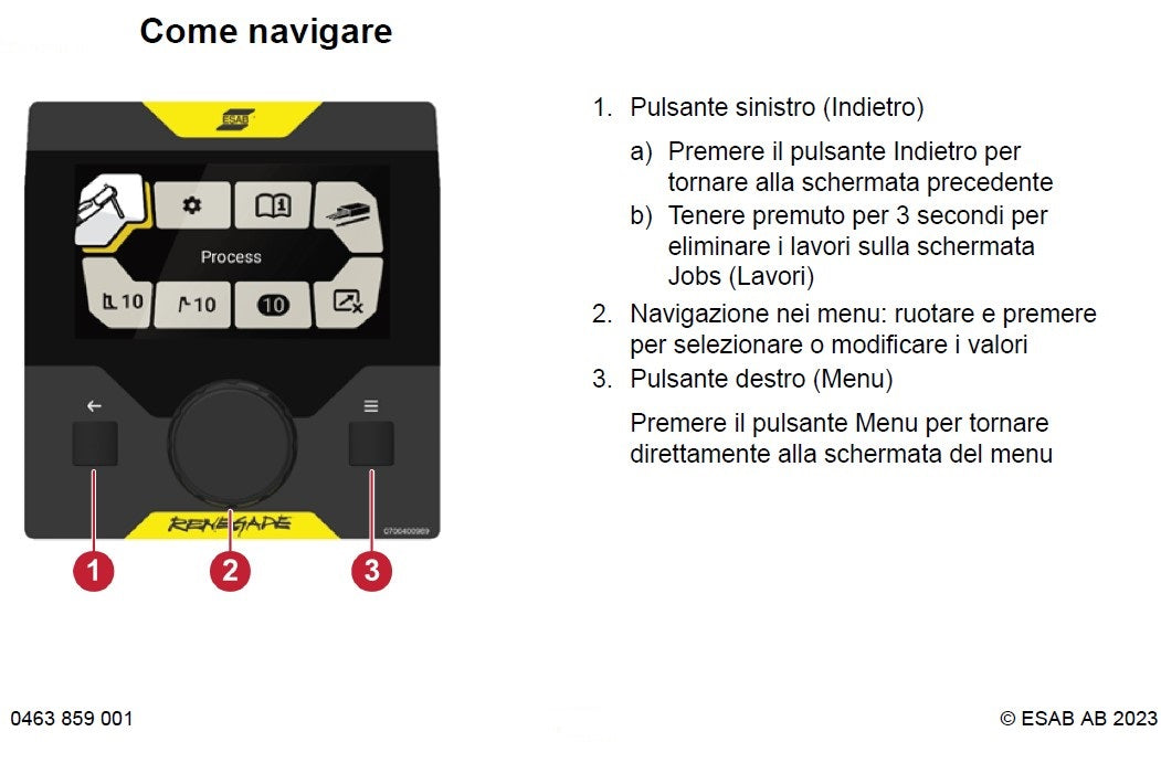 Esab 0447750890 Renegade ET 210iP Advanced MMA / TIG 230V