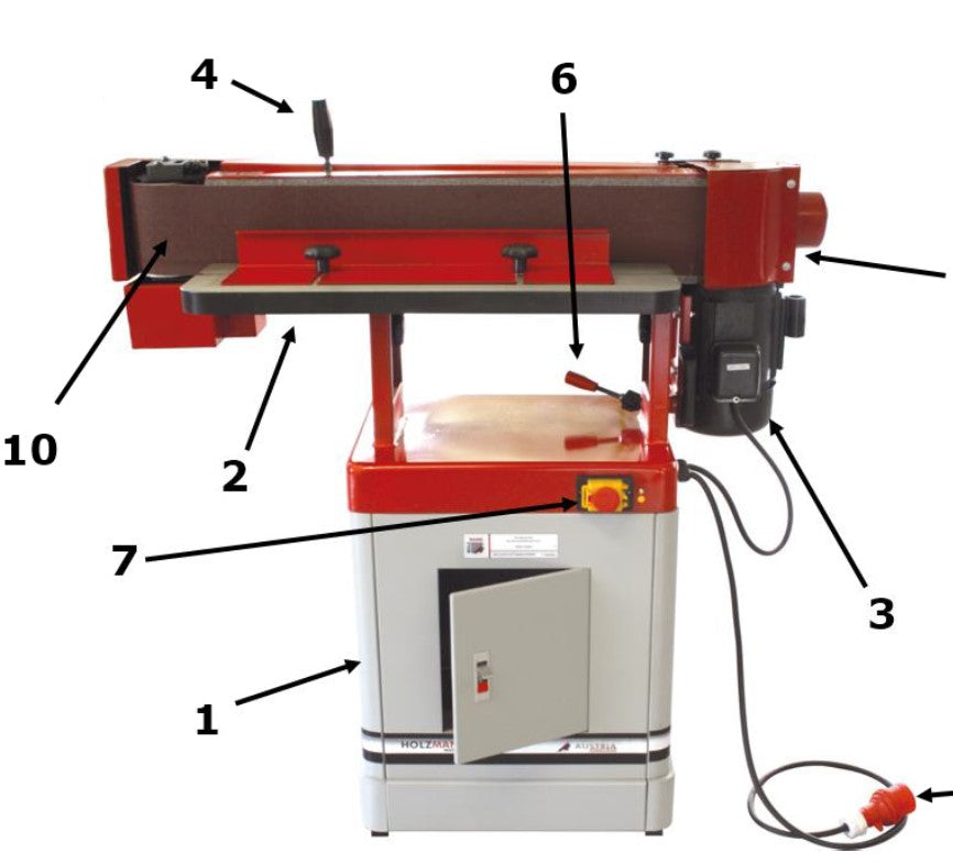 Holzmann KOS 2260C - Levigatrice a nastro oscillante, 230V