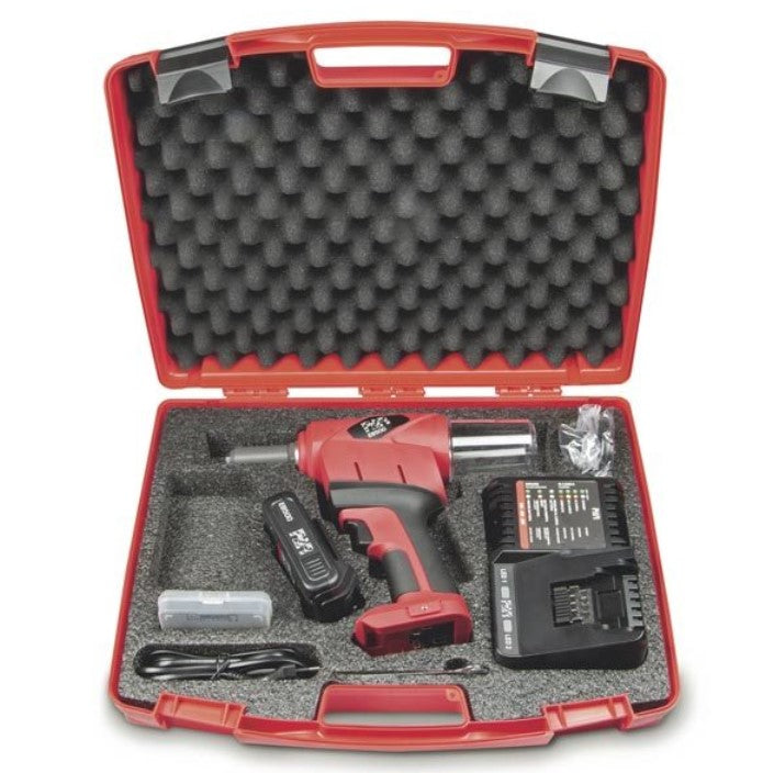 FAR Extra EB500 rivettatrice con valigetta a batteria per rivetti a strappo